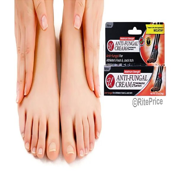 Miconazole Nitrate 2% Antifungal Cream 0.5 oz for Athletes Foot (1 Pack) - New - Picture 9 of 10